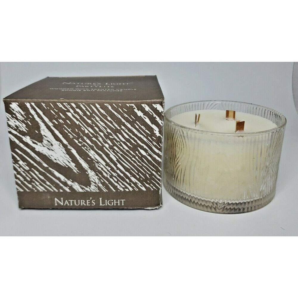 Partylite Natures Light Crackling‎ 3 Wick Jar New Aspen P2G/G47717